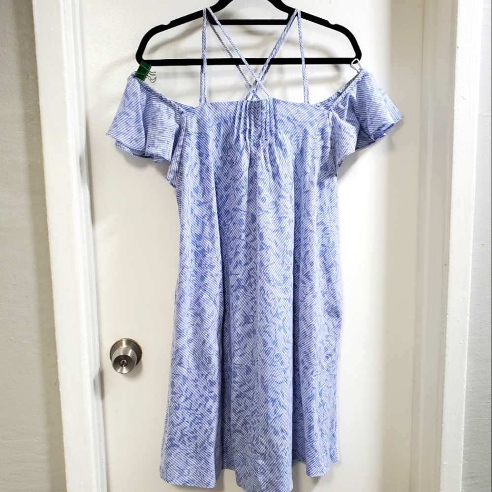 Anthropologie dress, off the shoulder tie dye